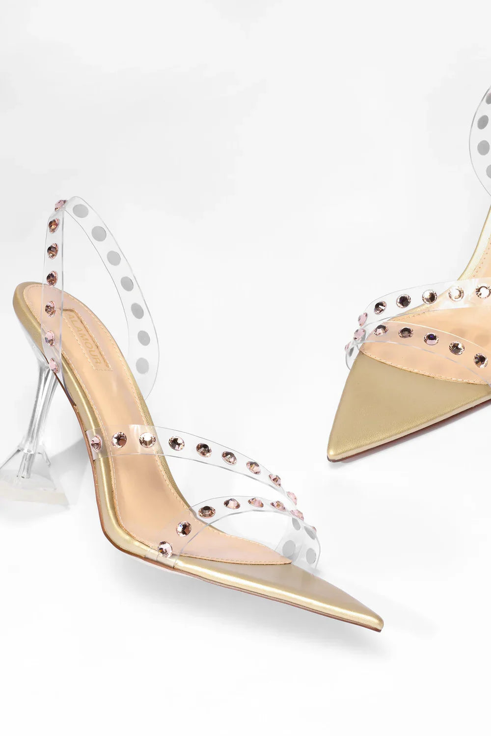 Alamour The Label Zahara - Gold Heels