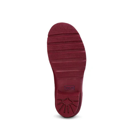Jileon Rain Boots Ankle Height Rain Boots - Raspberry Red - Wide Foot - Easy to Slip On