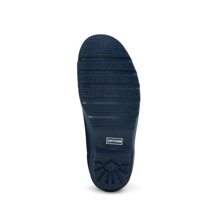 Jileon Rain Boots Ankle Height Rain Boots - Navy with Bumble Bees - Wide Foot - Easy to Slip On