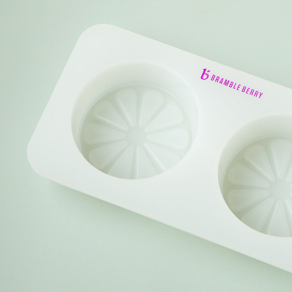 Bramble Berry 2 Cavity Silicone Citrus Mold (x5)