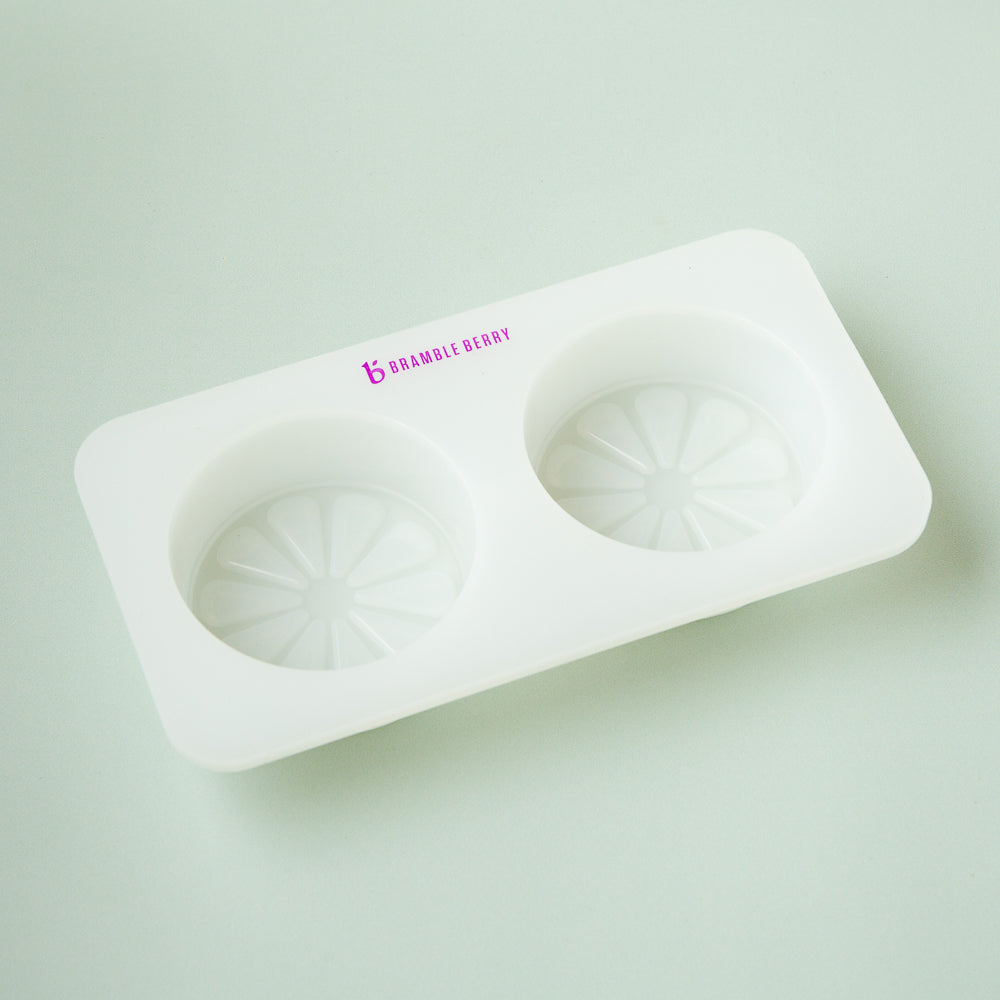 Bramble Berry 2 Cavity Silicone Citrus Mold (x5)