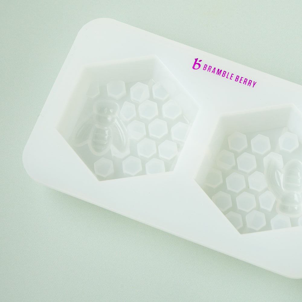 Bramble Berry 2 Cavity Silicone Honeycomb Mold (x6)
