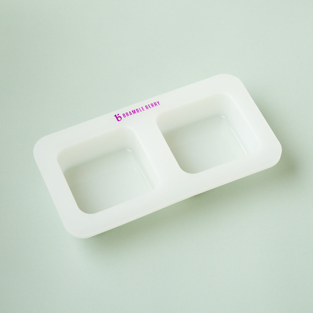 Bramble Berry 2 Cavity Silicone Square Mold (x6)