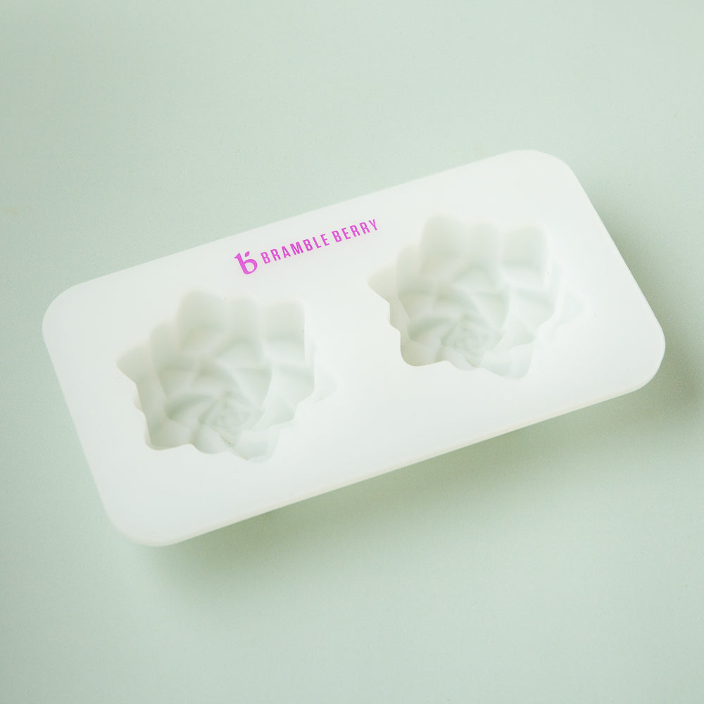 Bramble Berry 2 Cavity Silicone Succulent Mold (x5)