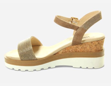 Marmi Shoes Vaneli Cedra - Military Suede with Gold Chain Detail