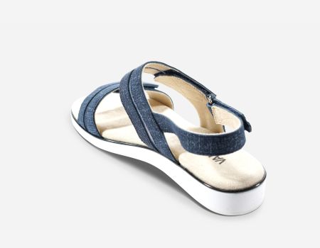 Marmi Shoes Vaneli Espe - Jeans Lino Print