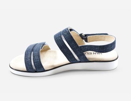 Marmi Shoes Vaneli Espe - Jeans Lino Print