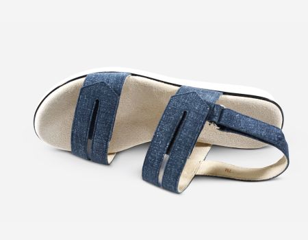 Marmi Shoes Vaneli Espe - Jeans Lino Print
