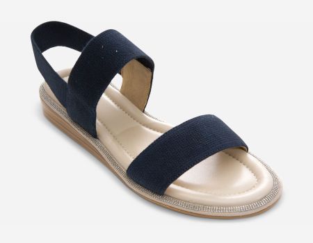 Marmi Shoes Vaneli Bordy - Navy Linelast