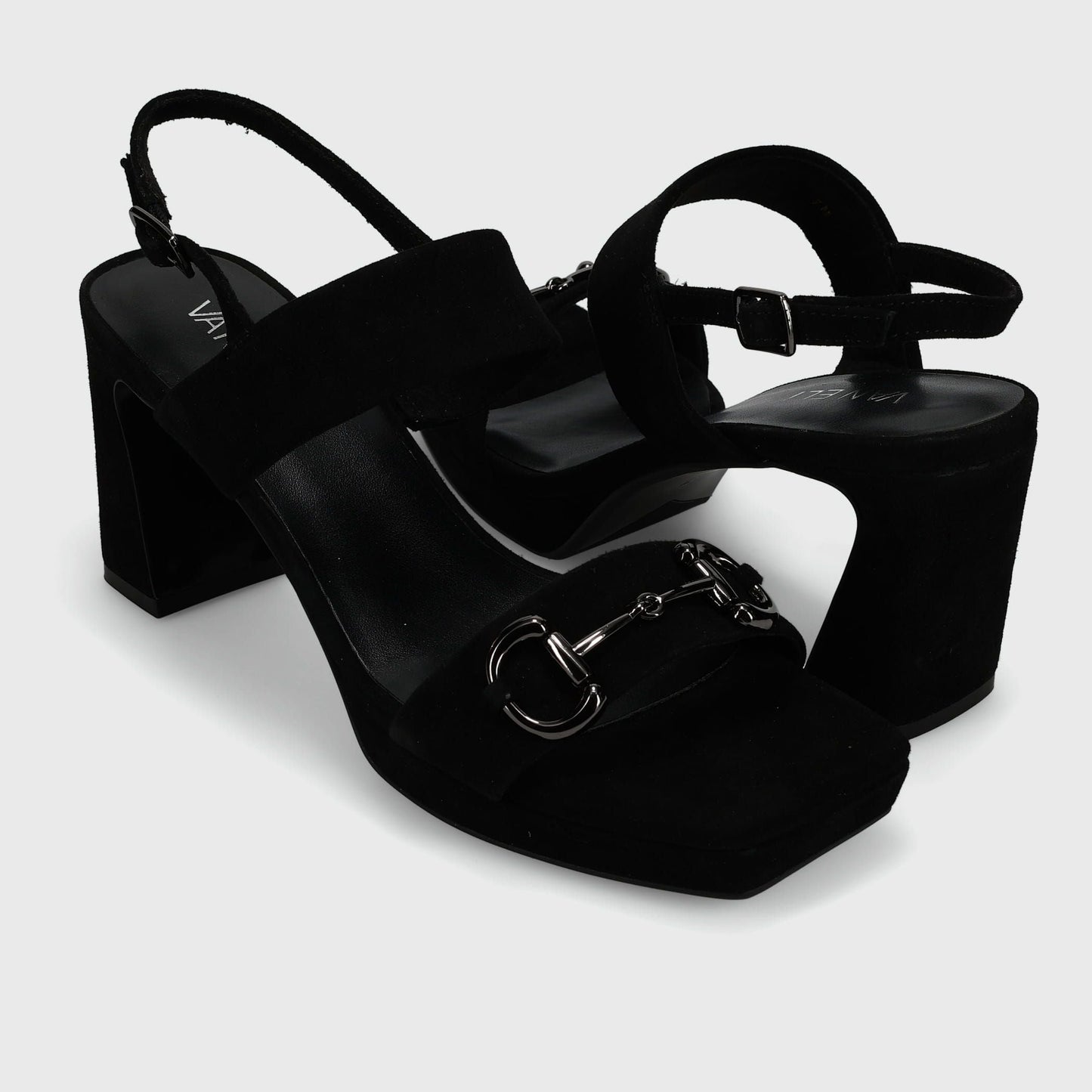 Marmi Shoes Vaneli Morena - Black Suede