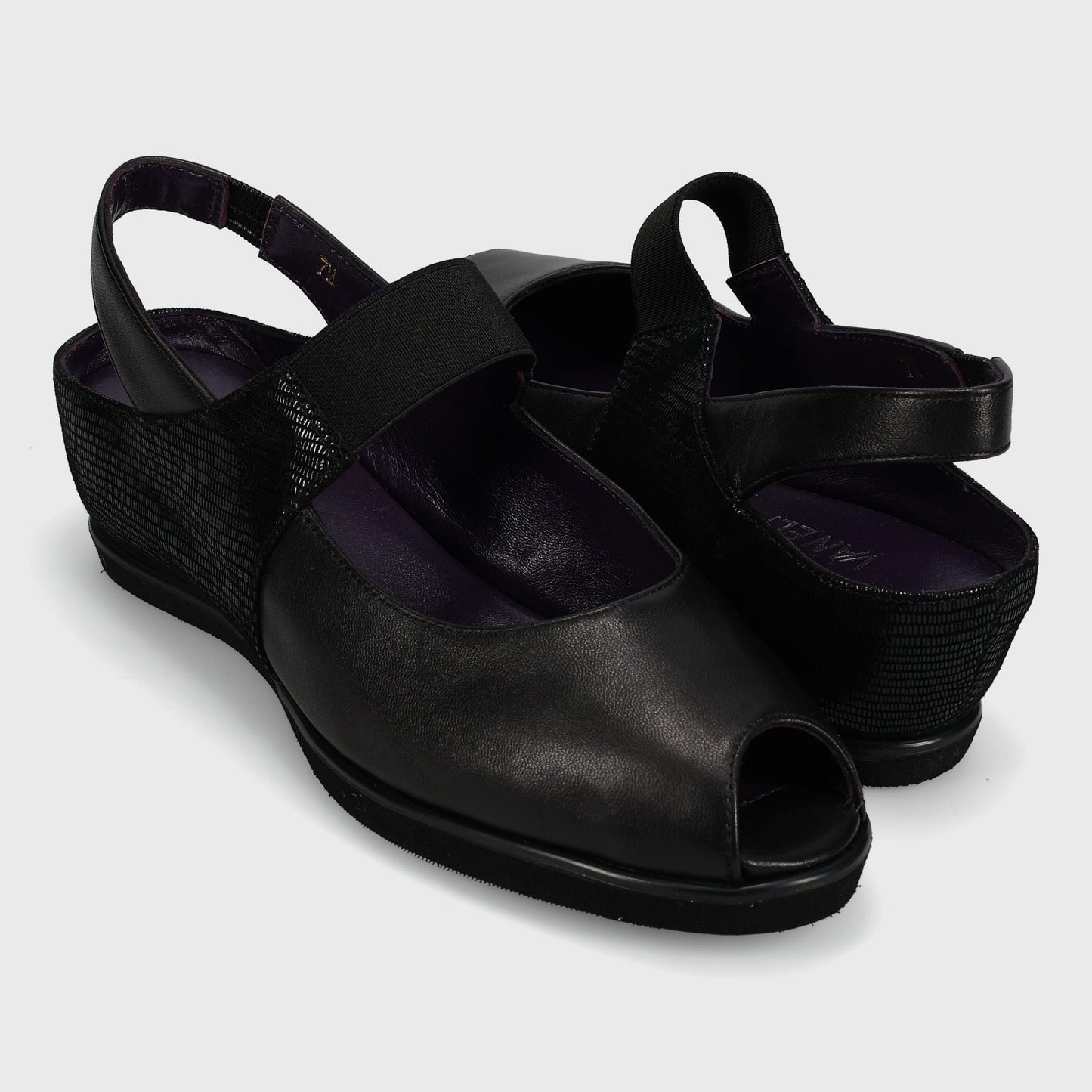 Marmi Shoes Vaneli Rayce - Black Nappa Black Miniliz