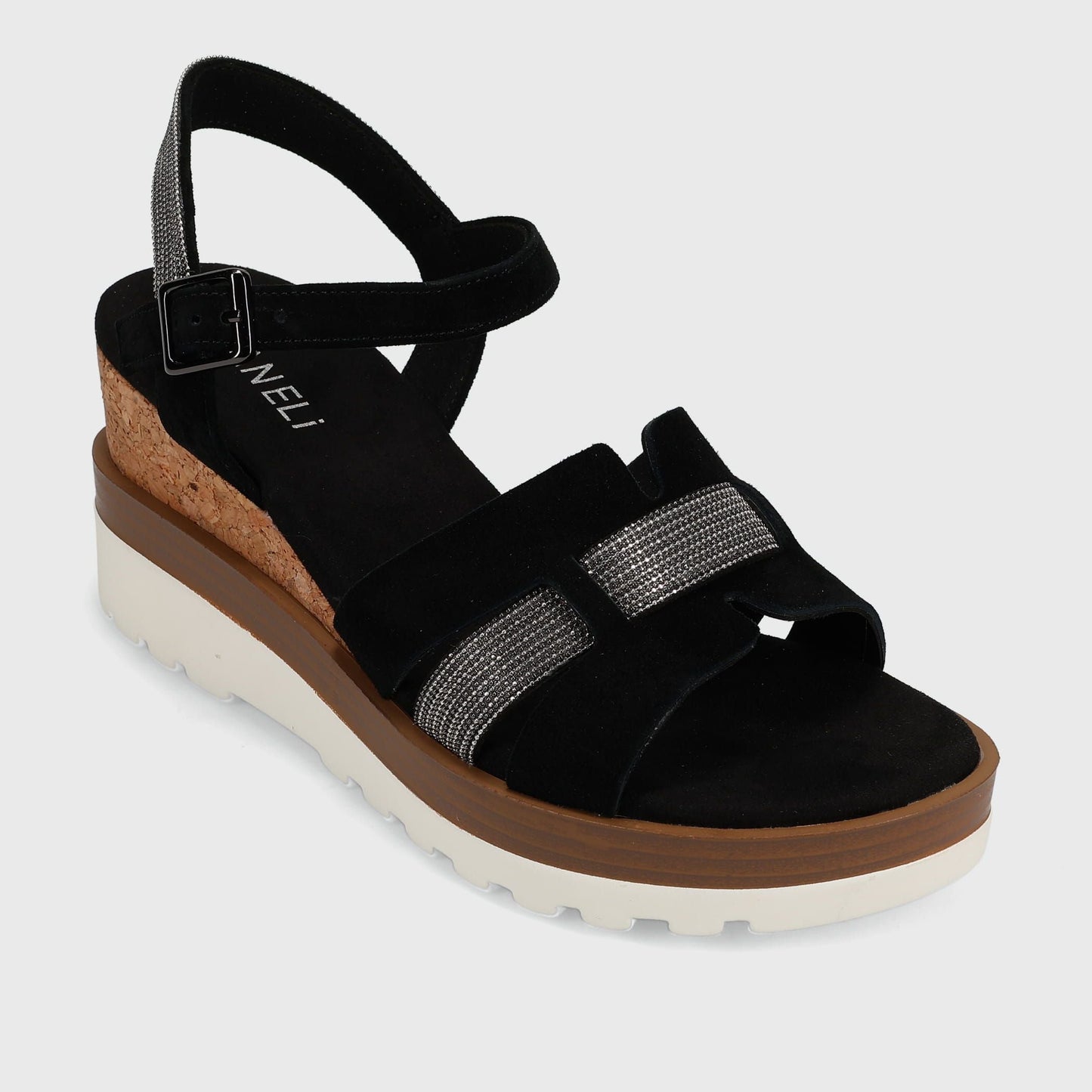 Marmi Shoes Vaneli Caitlin - Black Suede