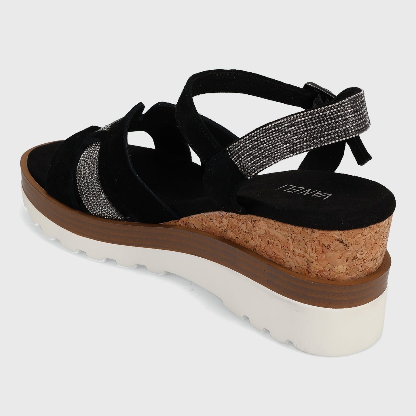 Marmi Shoes Vaneli Caitlin - Black Suede