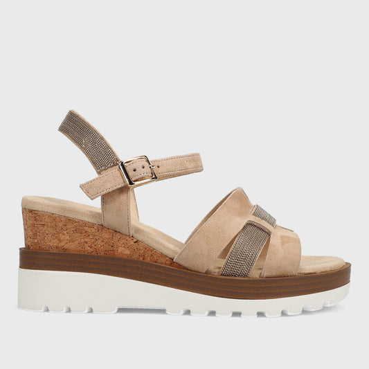 Marmi Shoes Vaneli Caitlin - Nude Suede