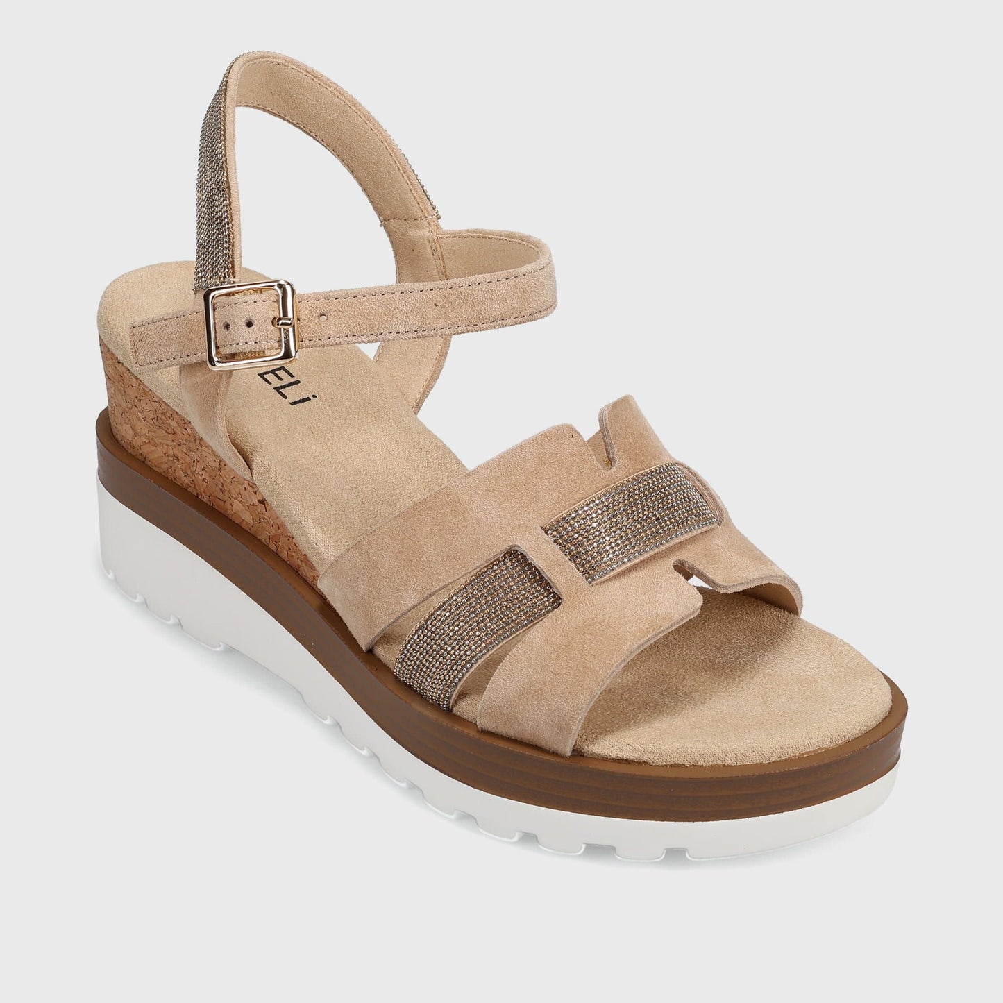 Marmi Shoes Vaneli Caitlin - Nude Suede