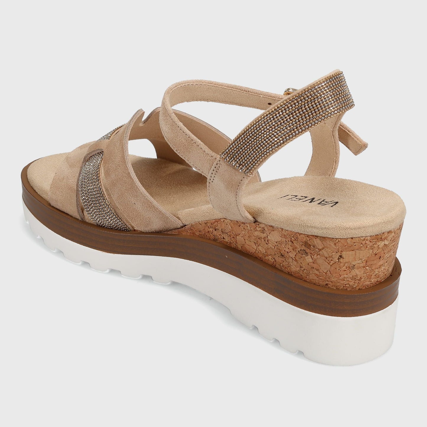 Marmi Shoes Vaneli Caitlin - Nude Suede