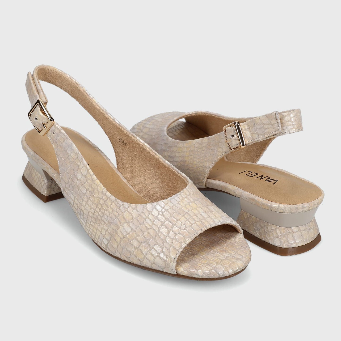 Marmi Shoes Vaneli Matyra - Champagne Boro Print