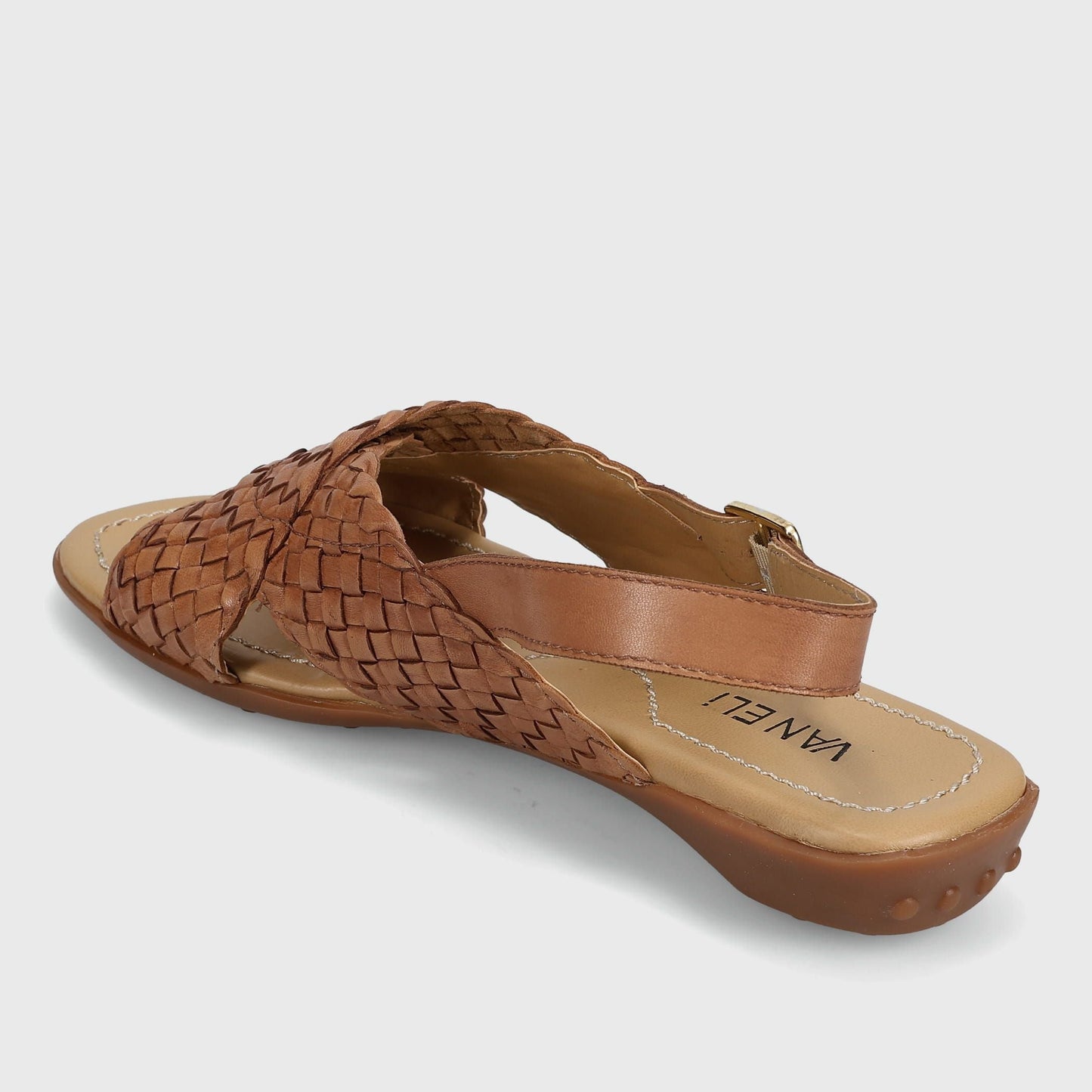 Marmi Shoes Vaneli Tagus - Camel Burnished Woven Nappa