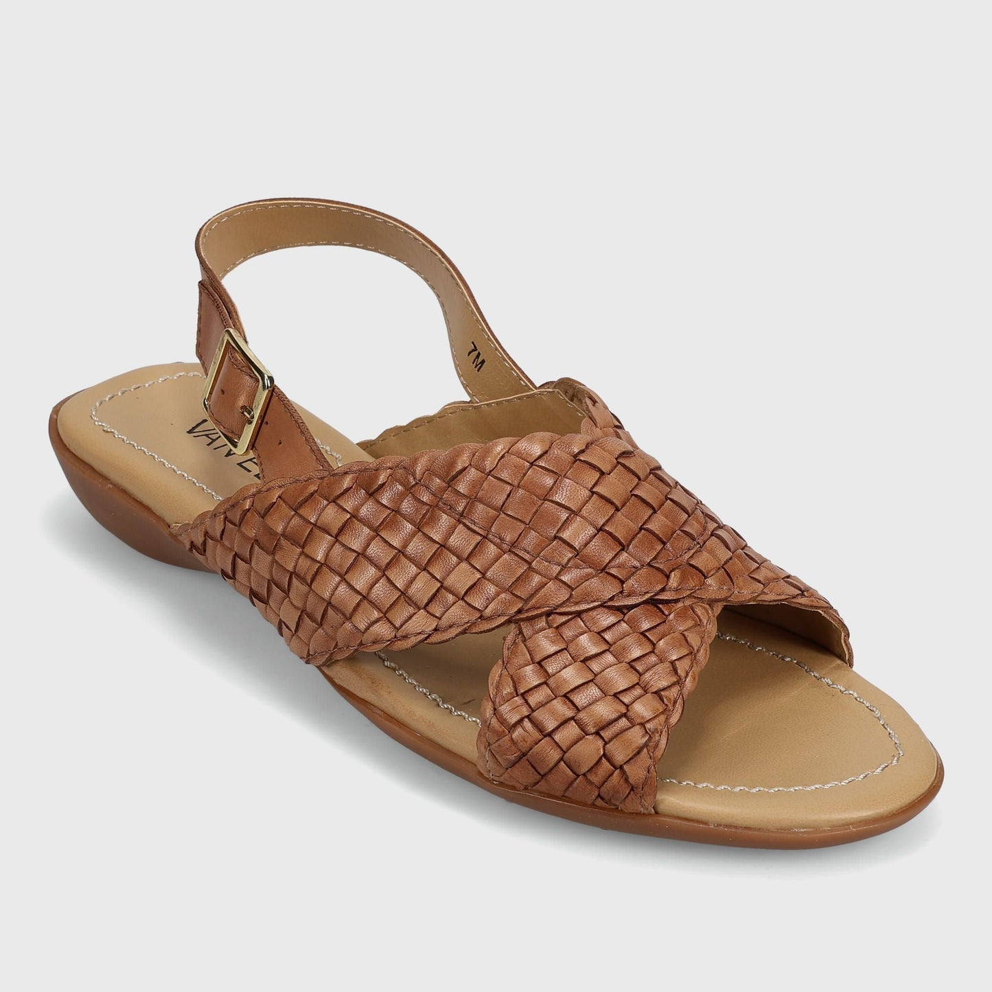 Marmi Shoes Vaneli Tagus - Camel Burnished Woven Nappa