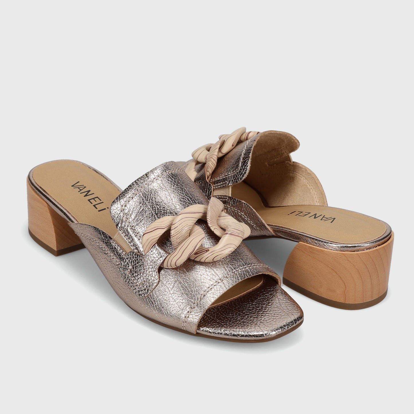 Marmi Shoes Vaneli Cannia - Shell Grained Metallic
