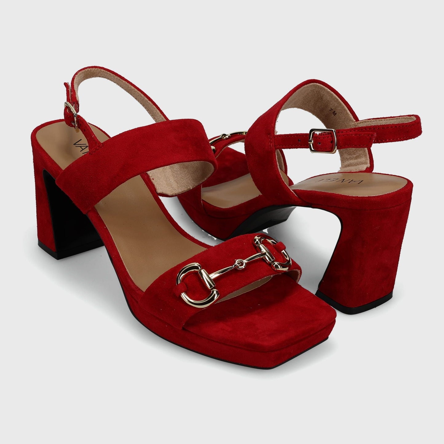Marmi Shoes Vaneli Morena - Red Suede