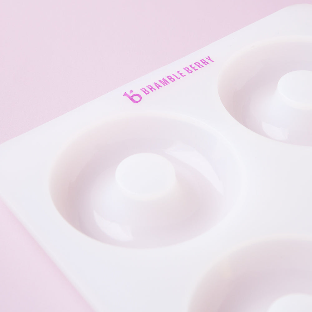 Bramble Berry 4 Cavity Donut Silicone Mold (x2)