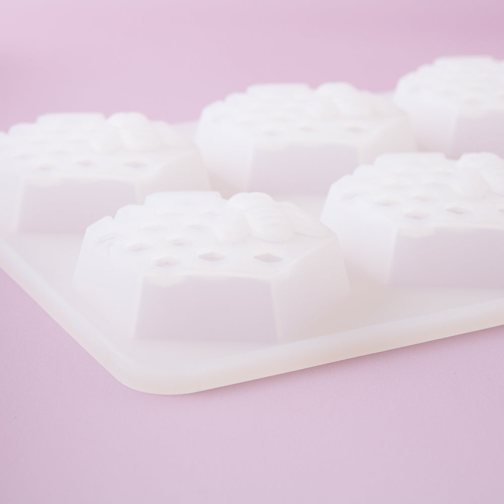 Bramble Berry 6 Cavity Honeycomb Silicone Mold (x3)