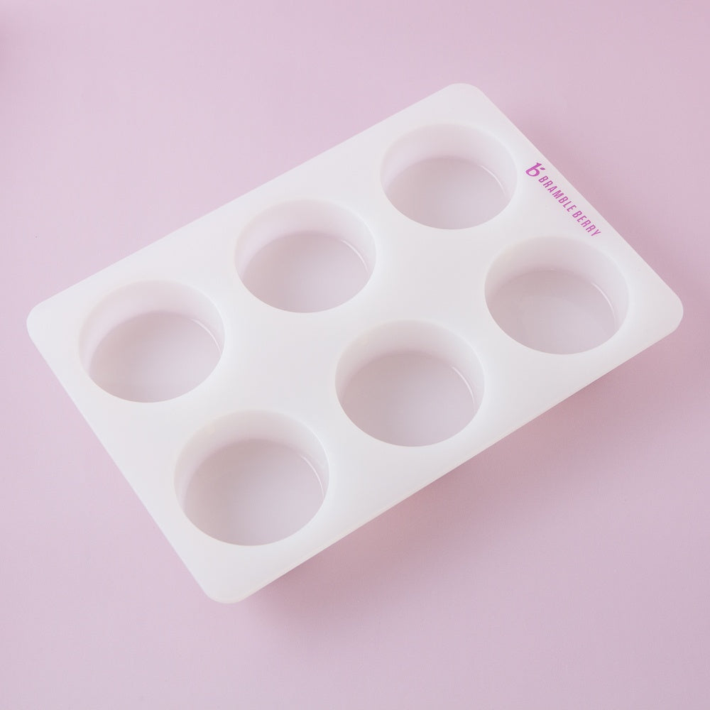 Bramble Berry 6 Cavity Silicone Circle Mold (x2)