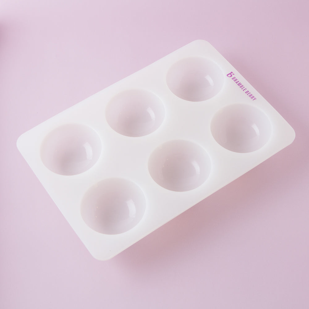 Bramble Berry 6 Cavity Silicone Dome Mold (x2)