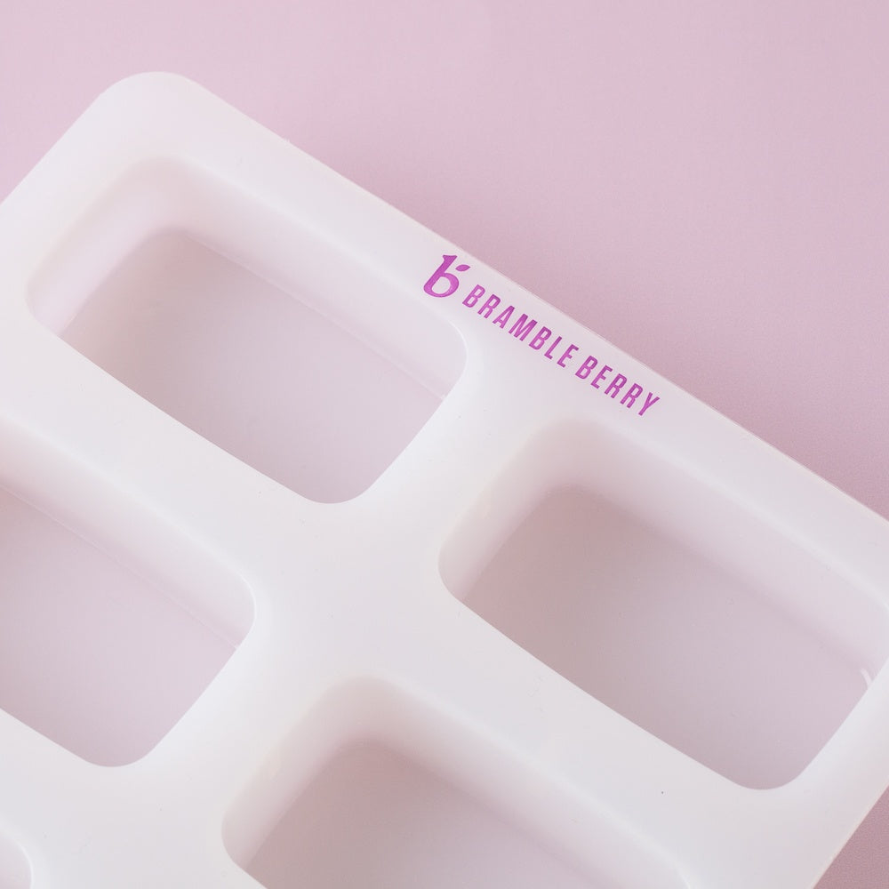 Bramble Berry 6 Cavity Silicone Rectangle Mold (x2)