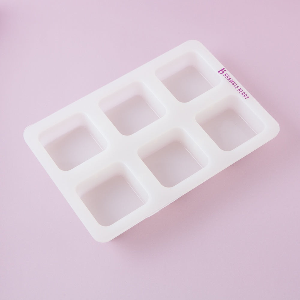 Bramble Berry 6 Cavity Silicone Square Mold (x2)