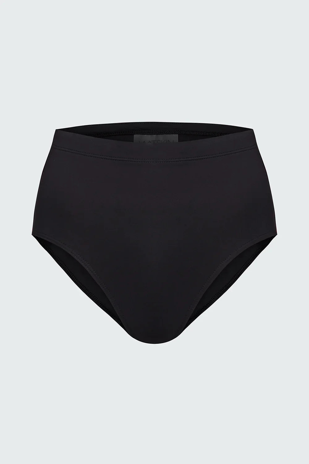 Watskin Sunwear Aria High Waist Bikini Brief in Black