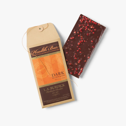 L.A. Burdick Chocolates Apricot, Peppercorn, Pumpkin Seed Health Bar x3