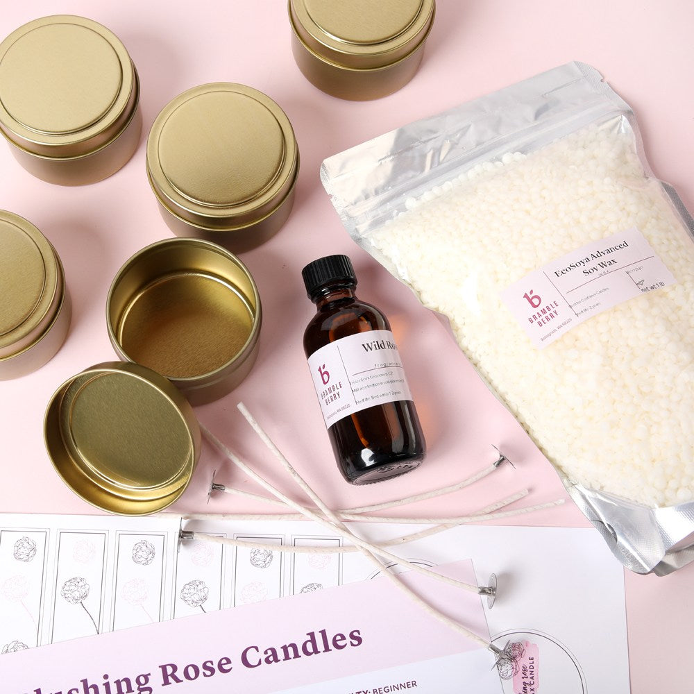 Bramble Berry Blushing Rose Candle Kit