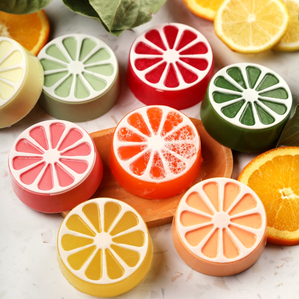Bramble Berry 2 Cavity Silicone Citrus Mold (x5)