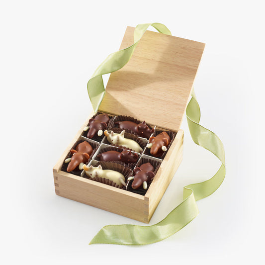 L.A. Burdick Chocolates Chocolate Elephants & Rhinos