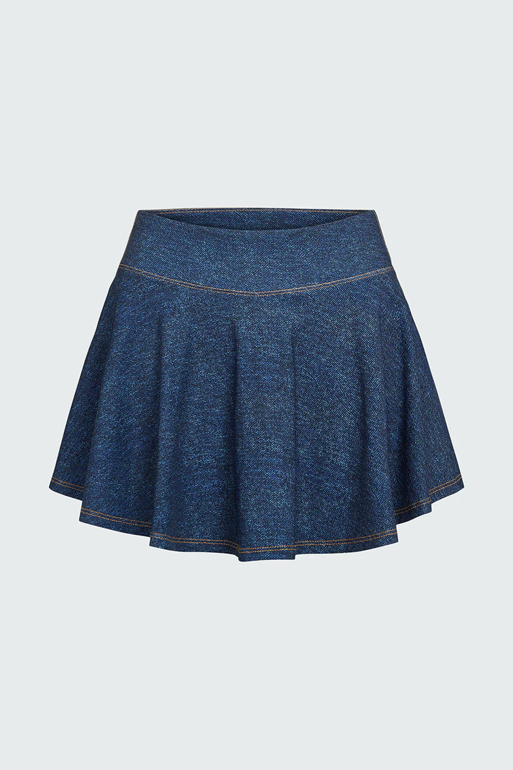 Watskin Sunwear Isabel Tennis Skirt in Denim Blue