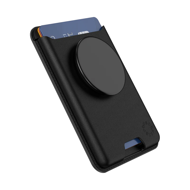 PopSockets Softgoods MagSafe PopWallet+ - Black