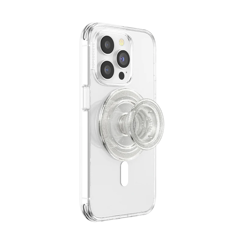 PopSockets MagSafe PopGrip - Clear Glitter