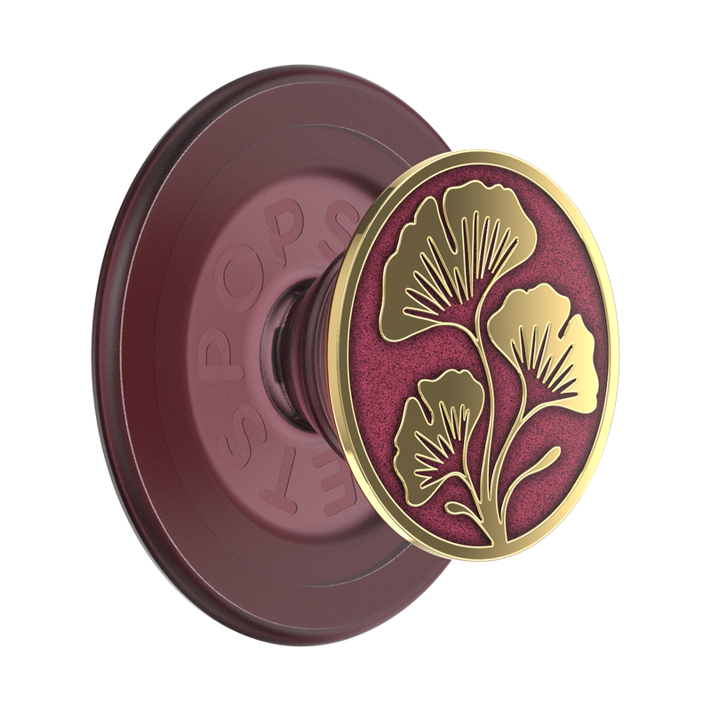 PopSockets Enamel Ginkgo Oxblood MagSafe PopGrip