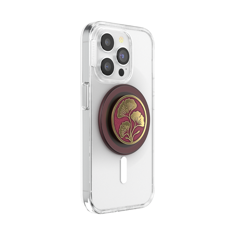 PopSockets Enamel Ginkgo Oxblood MagSafe PopGrip