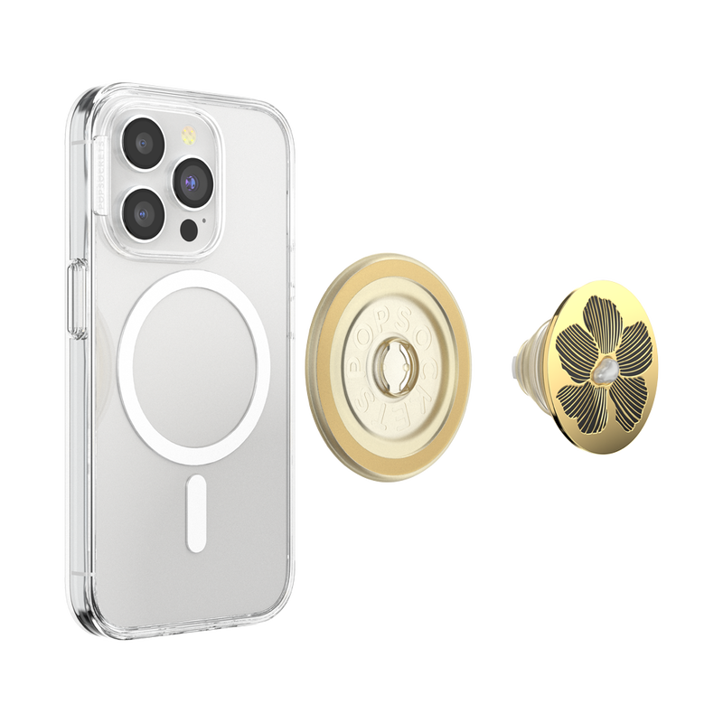 PopSockets Enamel Mae Flower with Pearl MagSafe PopGrip