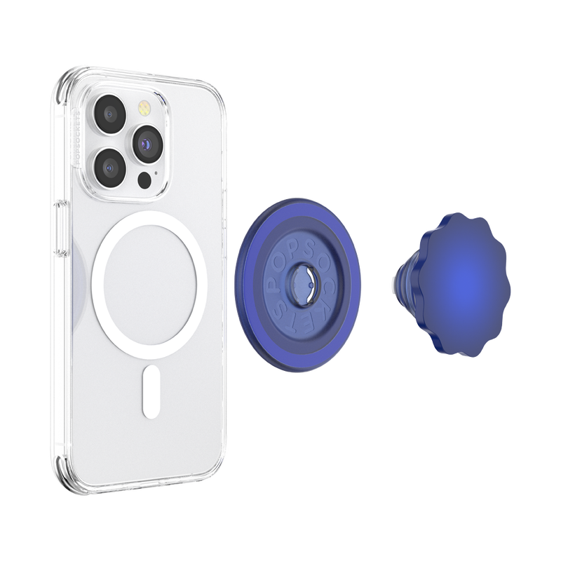 PopSockets Molded Flower Cobalt MagSafe PopGrip