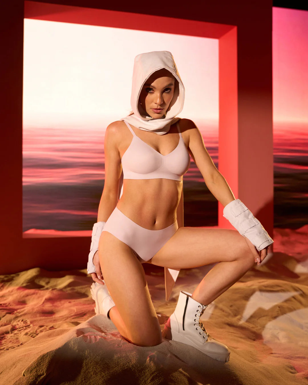 EBY Bra Sheer Bra & Panty Set (Relief & Brief) - Lavender Fog