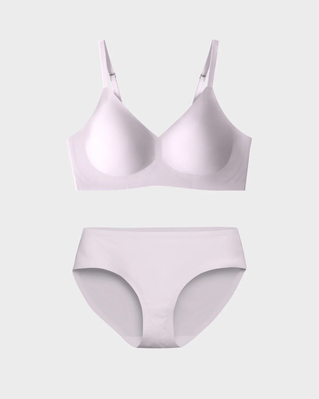 EBY Bra Sheer Bra & Panty Set (Relief & Brief) - Lavender Fog