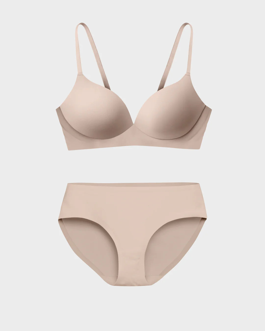 EBY Bra Bra & Panty Set (Pain Free T-Shirt Bra & Brief) - Nude