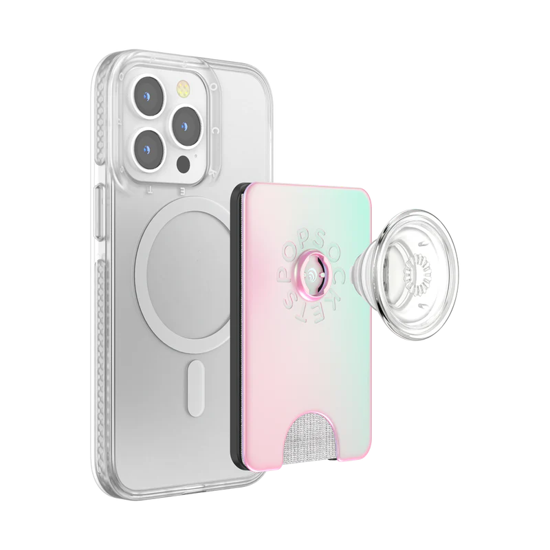 PopSockets MagSafe PopWallet+ - Mermaid Pink