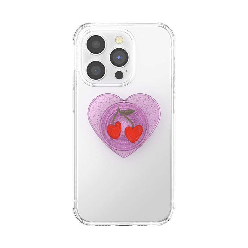 PopSockets Glitter Sugar Plum Cherry Adhesive PopGrip