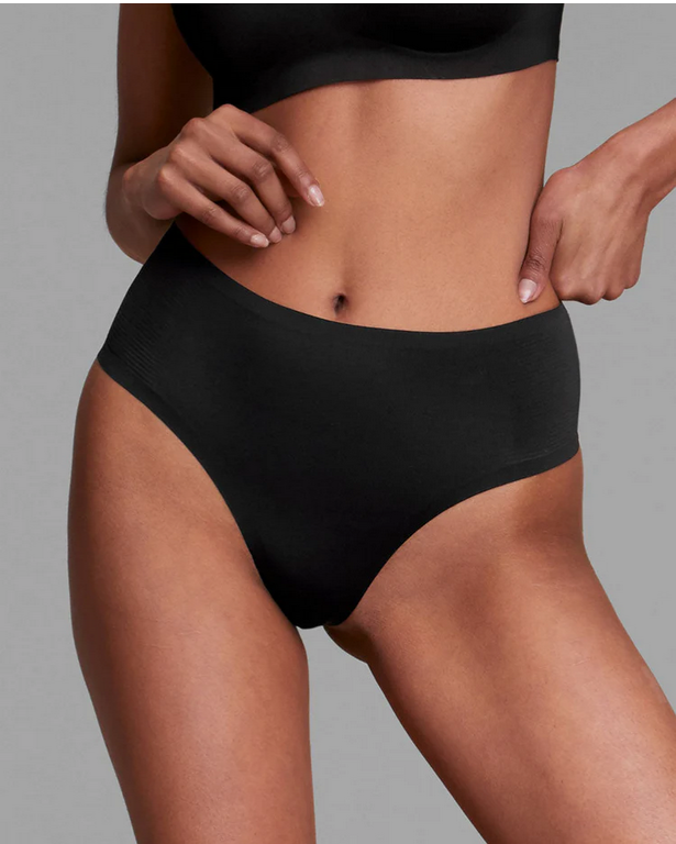 EBY Bra High Waisted Thong - Black