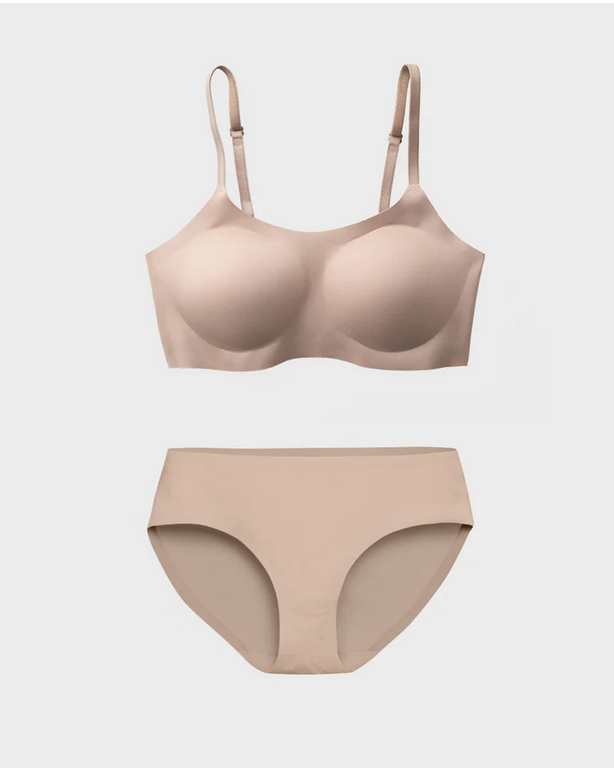 EBY Bra & Panty Set (Support Bra & Brief) - Nude